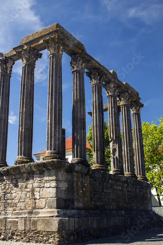 Temple of Diana monument, located in Evora