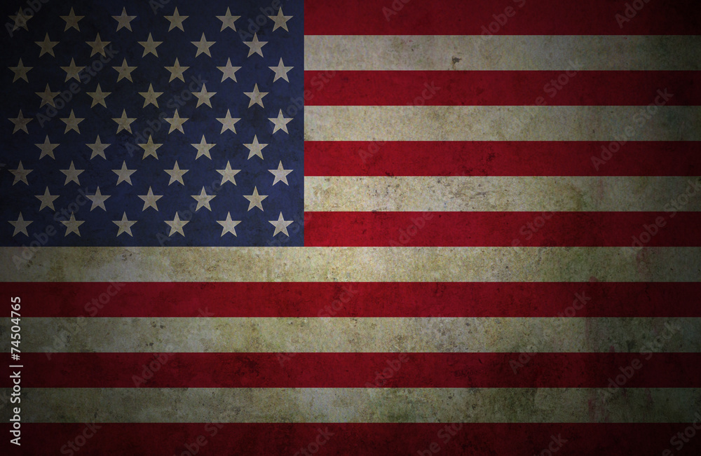 Fototapeta premium Grunge USA Flag
