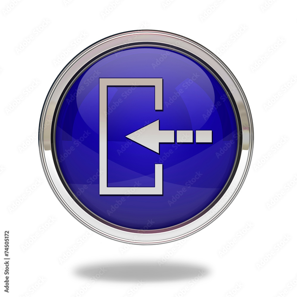 Login pointer icon on white background Login pointer icon on white background