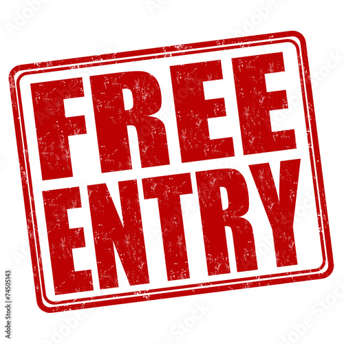 Free entry stamp