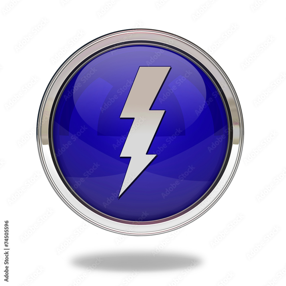 Bolt pointer icon on white background Bolt pointer icon on white background