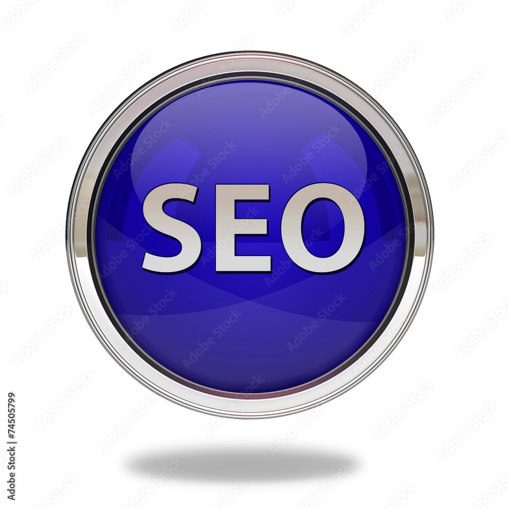 Seo pointer icon on white background