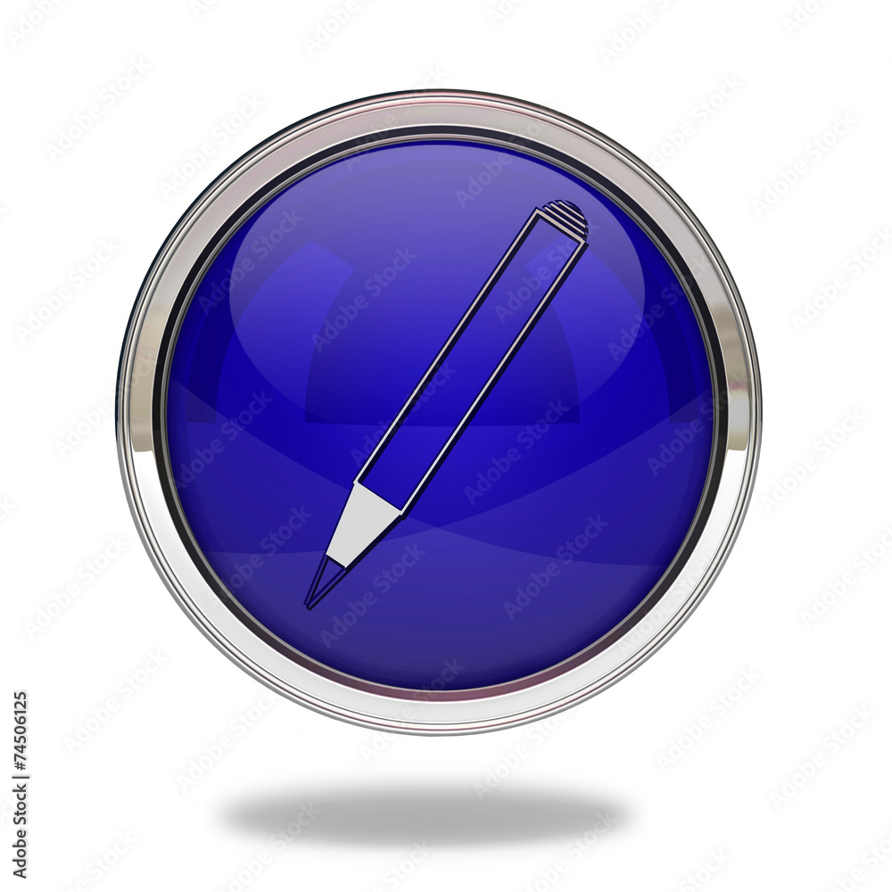 Pencil pointer icon on white background Pencil pointer icon on white background