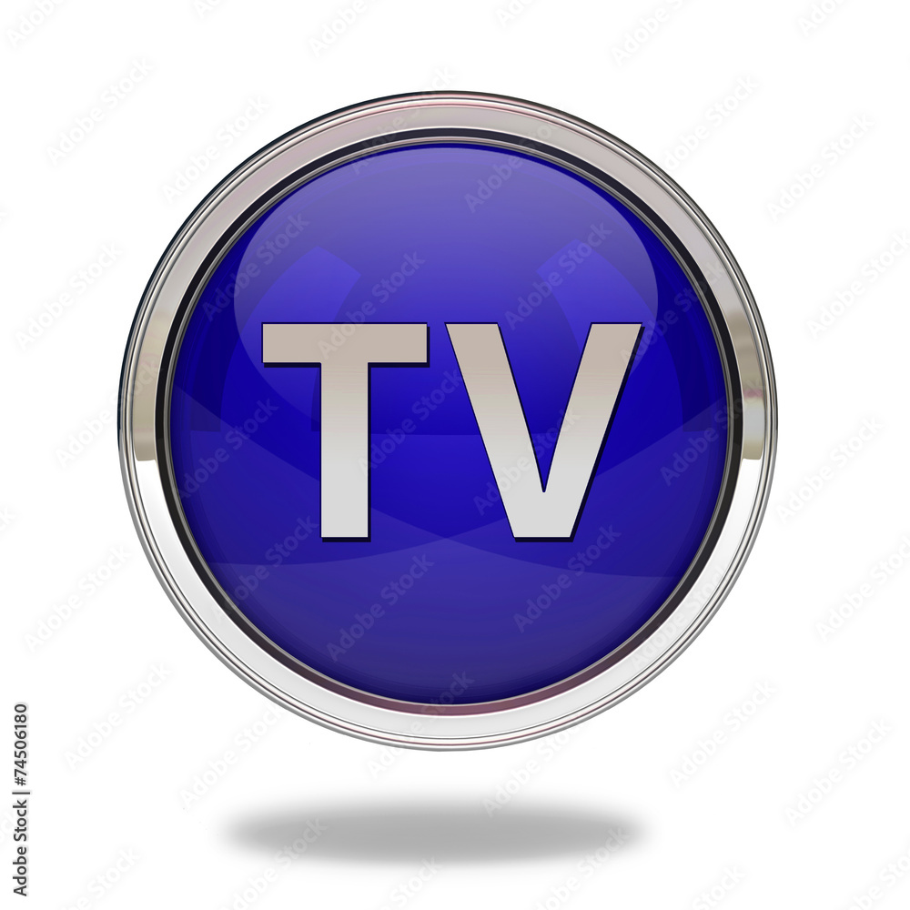 TV pointer icon on white background TV pointer icon on white background
