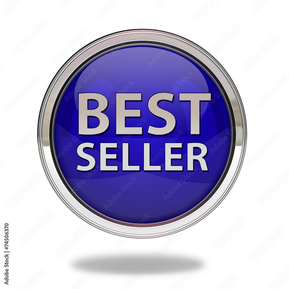 Best seller pointer icon on white background Best seller pointer icon on white background