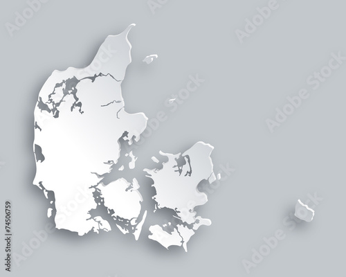 Karte von Dänemark