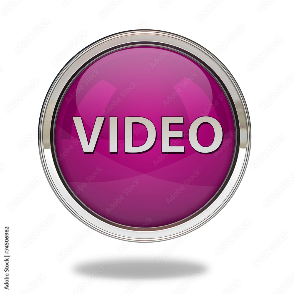 video pointer icon on white background video pointer icon on white background