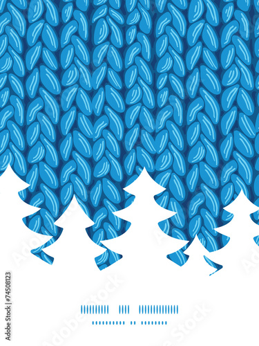 Vector knit sewater fabric horizontal texture Christmas tree