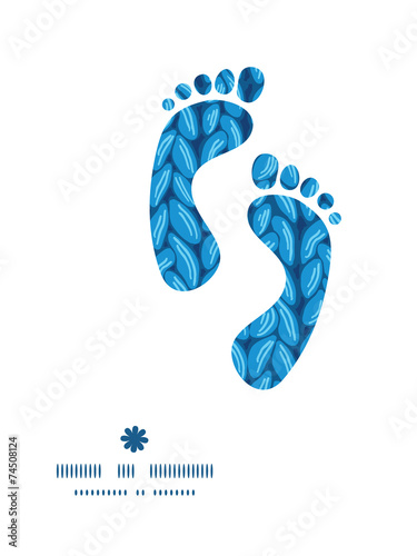 Vector knit sewater fabric horizontal texture footprints