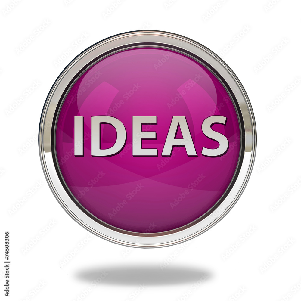 Ideas pointer icon on white background Ideas pointer icon on white background