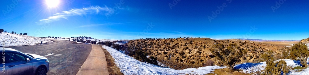 Large Panorama in the middle of the Utah desert