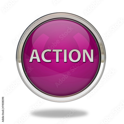 Action pointer icon on white background © iconsmaker