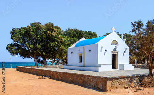 Traditional Greek church on Crete island