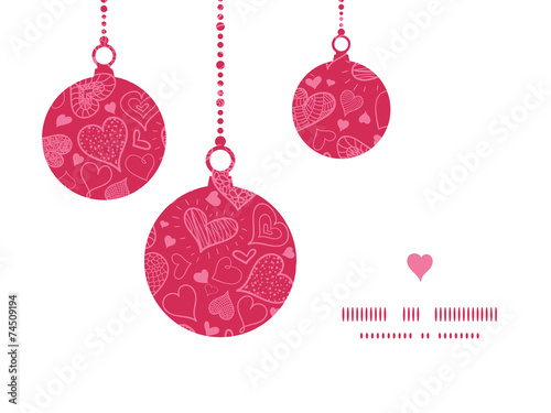 Vector doodle hearts heart silhouette pattern frame