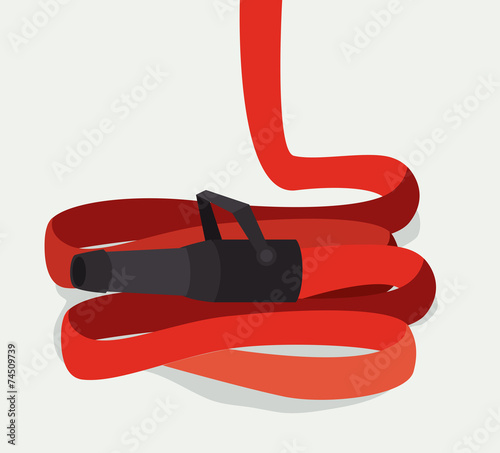 Firefigther design over white background vector illustration