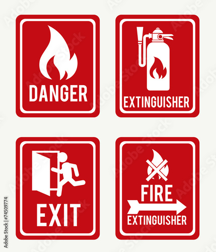 Firefigther design over white background vector illustration