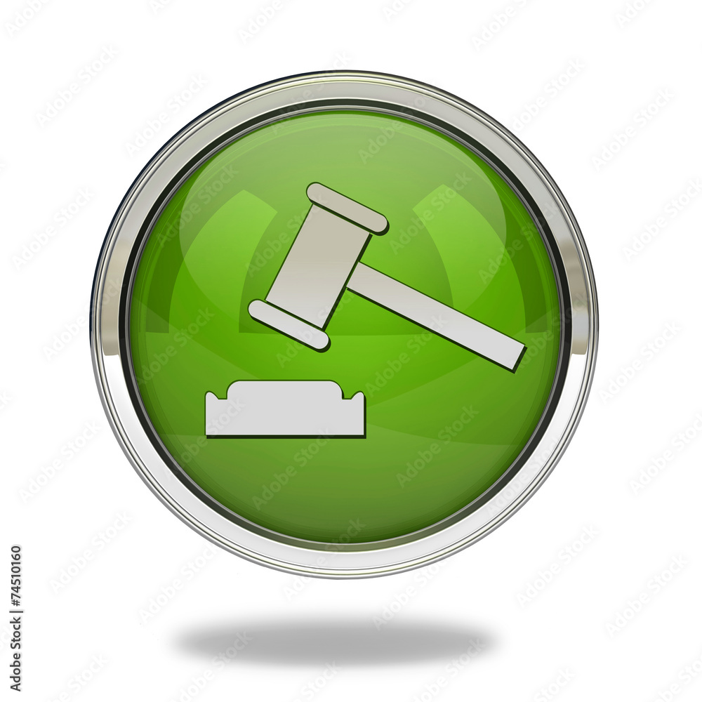 Auction pointer icon on white background Auction pointer icon on white background