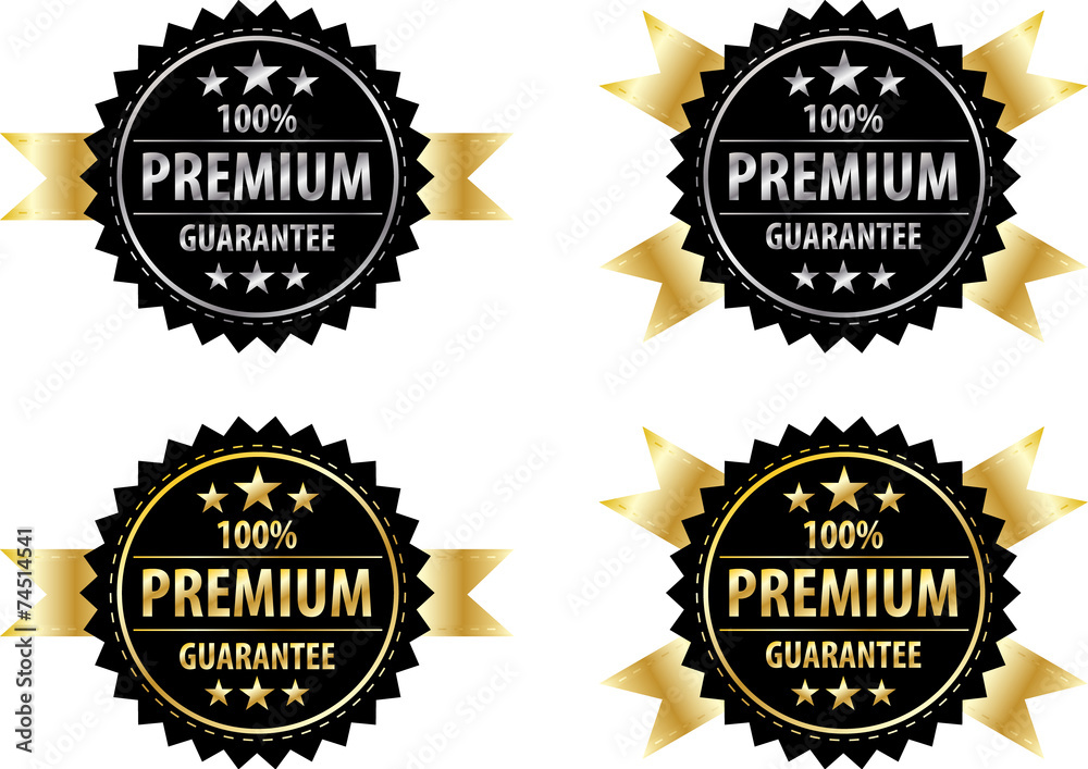 vector premium gold sign and silver sign on back label templete vector premium gold sign and silver sign on back label templete