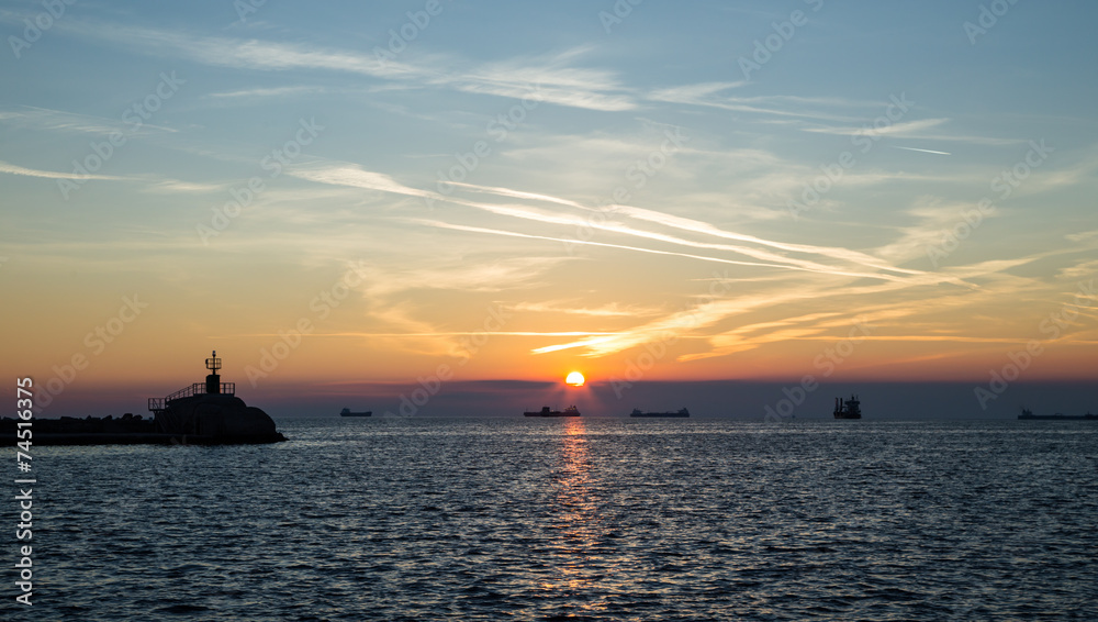 Tanker in the bay of Trieste