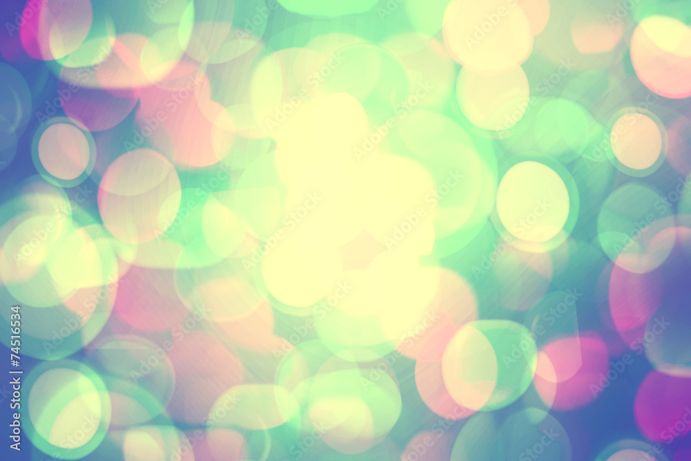 Bright colorful bokeh background for Christmas and New Year.