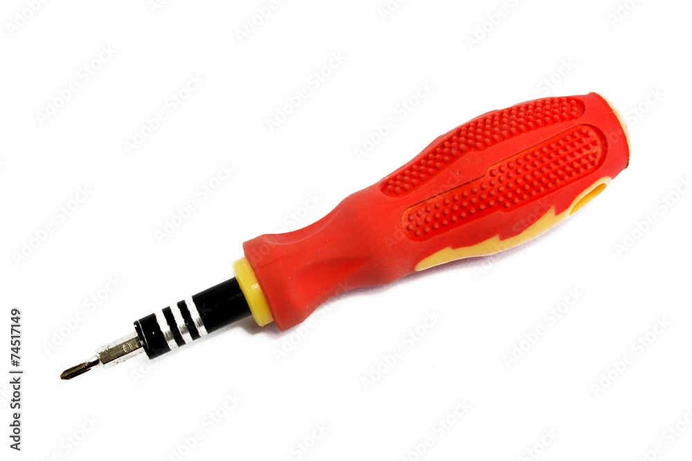 Screwdriver on white background Screwdriver on white background