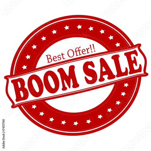 Boom sale