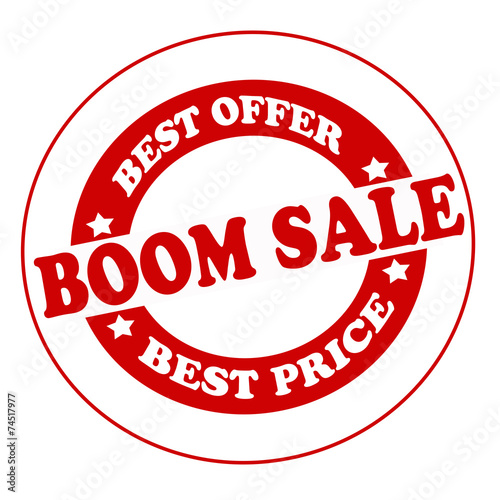 Boom sale