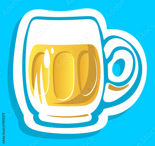 beer glass isolated