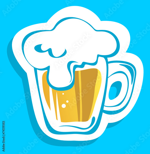 beer mug isolated