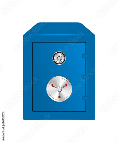 Bank Safe in blue design