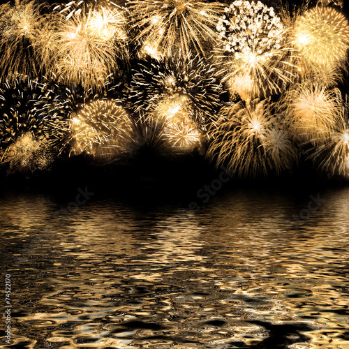 Canvas Print Silvester Feuerwerk