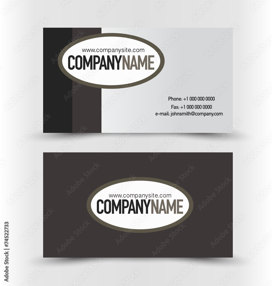 Business card design set template for company corporate style. Business card design set template for company corporate style.