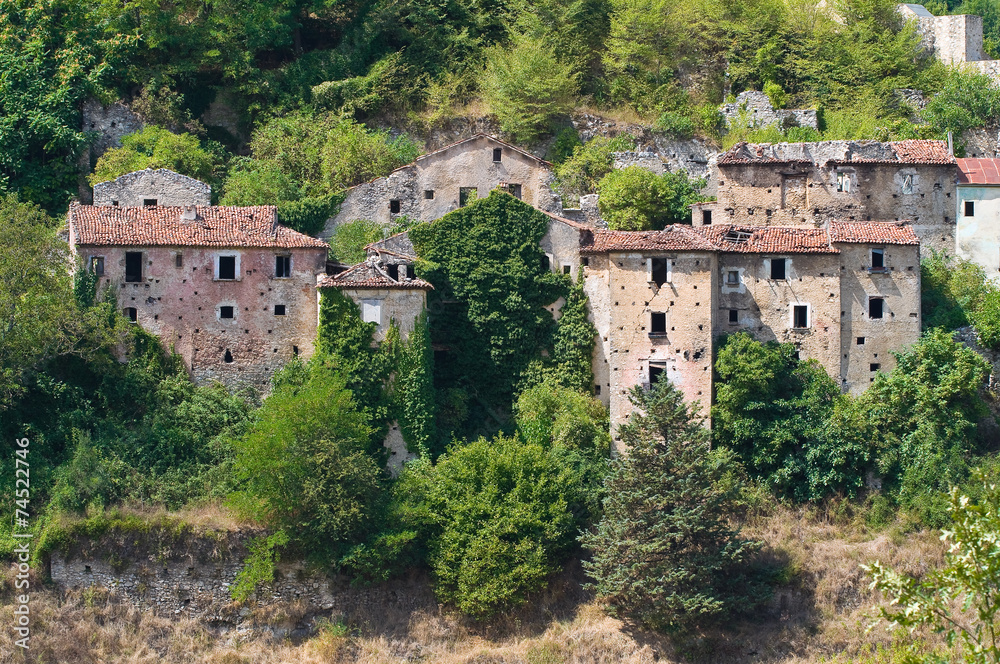 Fototapeta premium Panoramic view of Brienza. Basilicata. Italy.