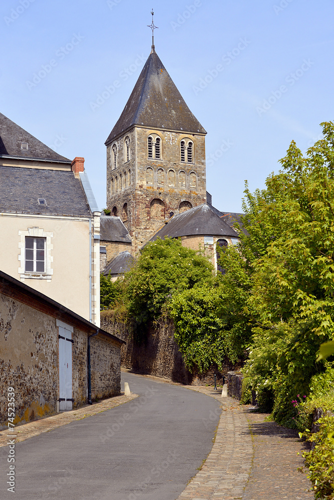 Church at Château-Gontier in France