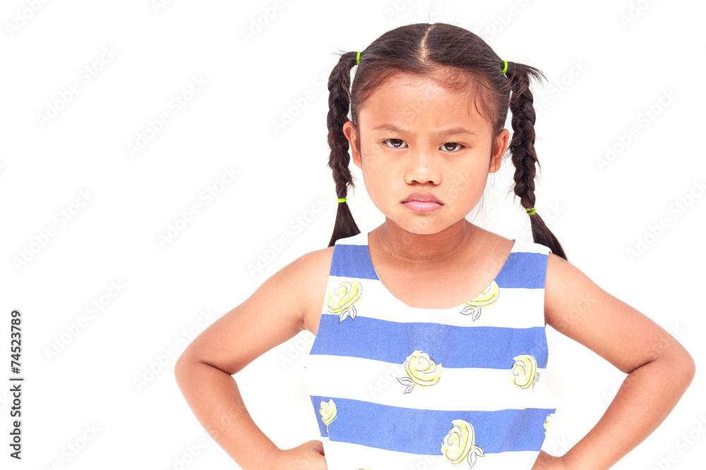 Young Asian girl isolated on white background Young Asian girl isolated on white background