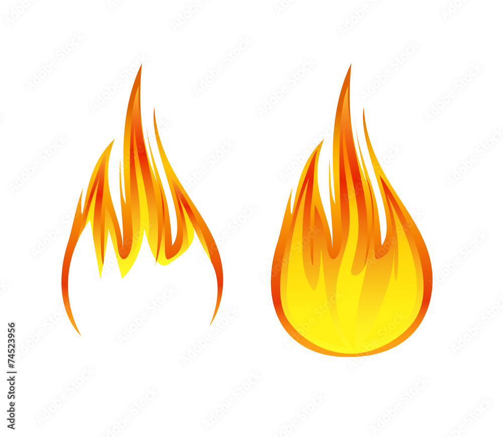 flame symbol or icon vector illustration - obrazy, fototapety, plakaty 