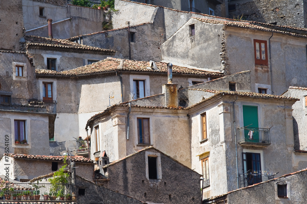 Fototapeta premium Panoramic view of Morano Calabro. Calabria. Italy.