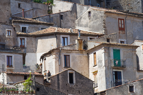 Panoramic view of Morano Calabro. Calabria. Italy. © Mi.Ti.