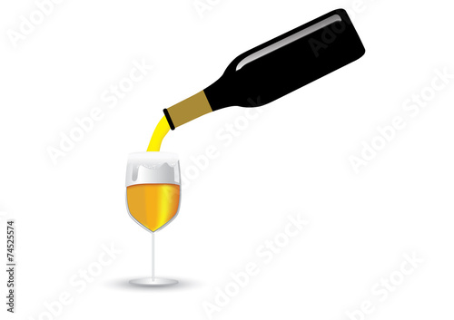 Bottle and beer