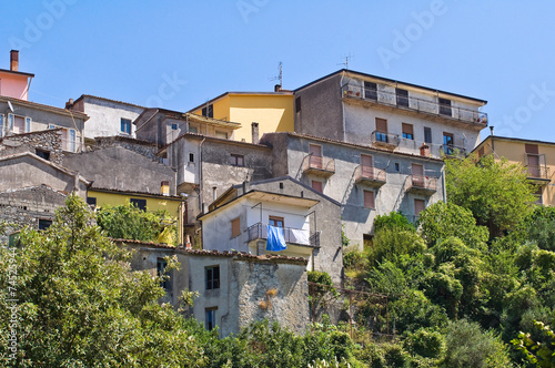 Panoramic view of Viggianello. Basilicata. Italy.