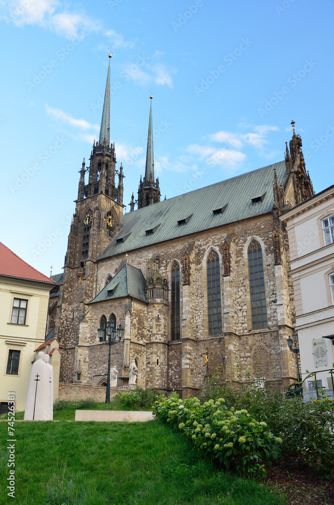 Naklejka premium Ancient cathedral in Brno