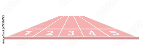 Running track in pink design