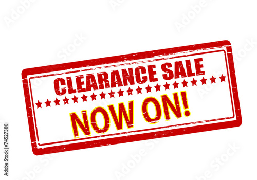Clearance sale