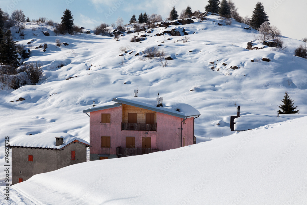 Fototapeta premium Winter season landscape