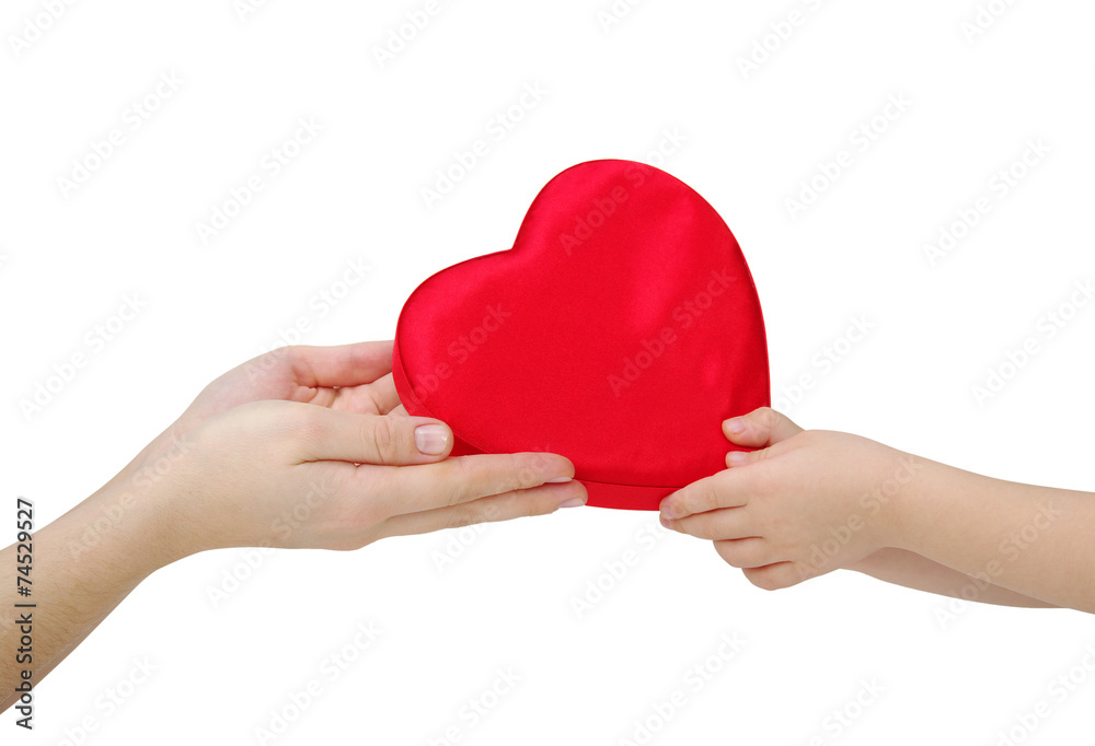 mother gives a heart mother gives a heart