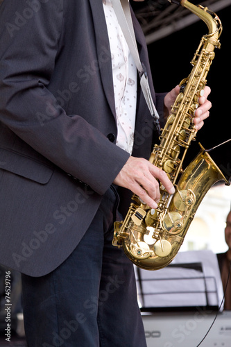 Saxofon Spieler