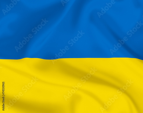 Ukrainian flag background