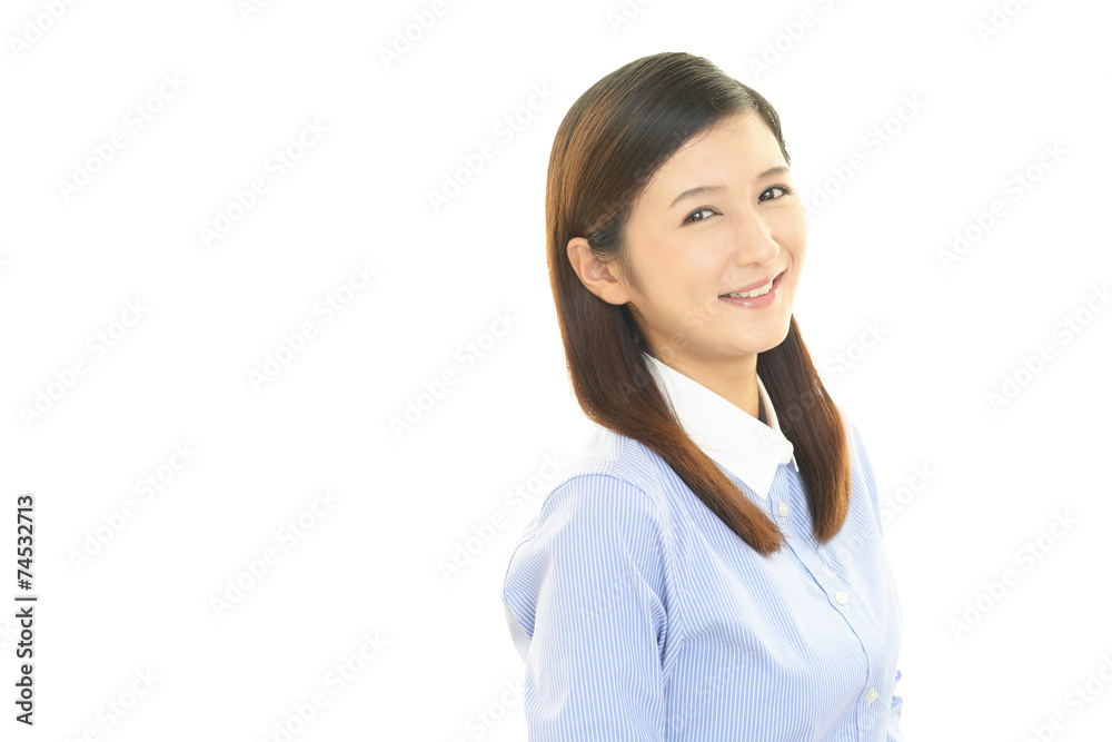 笑顔の女性 笑顔の女性
