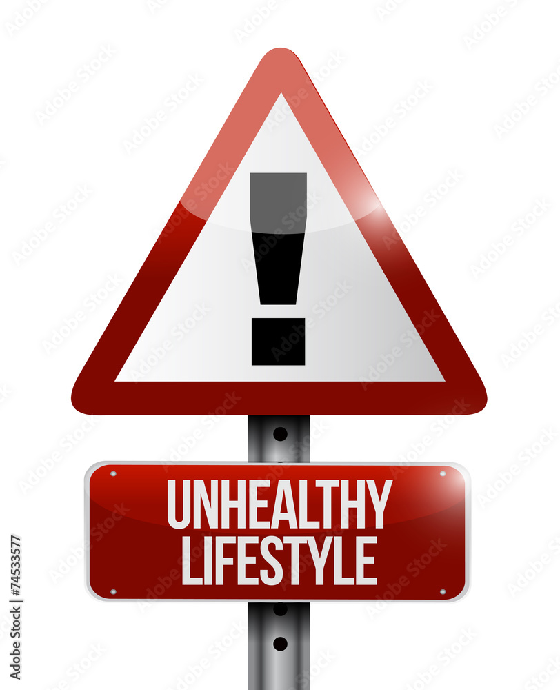 unhealthy lifestyle warning sign