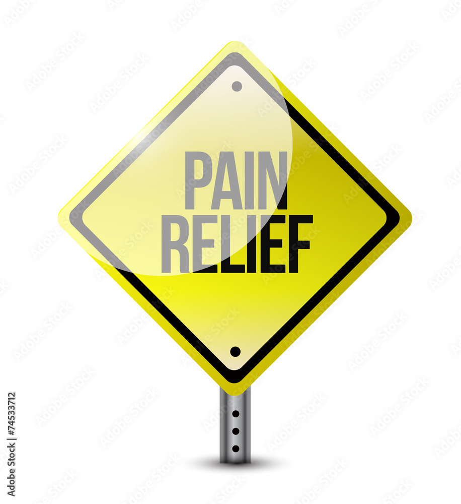 pain relief road sign illustration design pain relief road sign illustration design